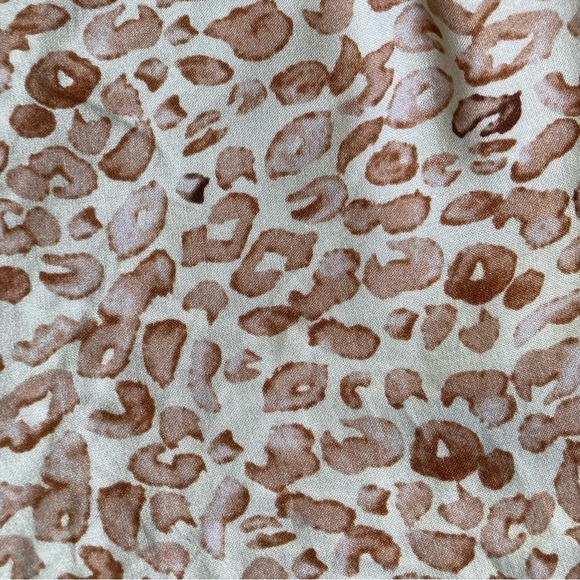 Anthropologie Ollari Boho Animal Print Pull On Tapered Realxed Summer Pants Sz M - Picture 13 of 16